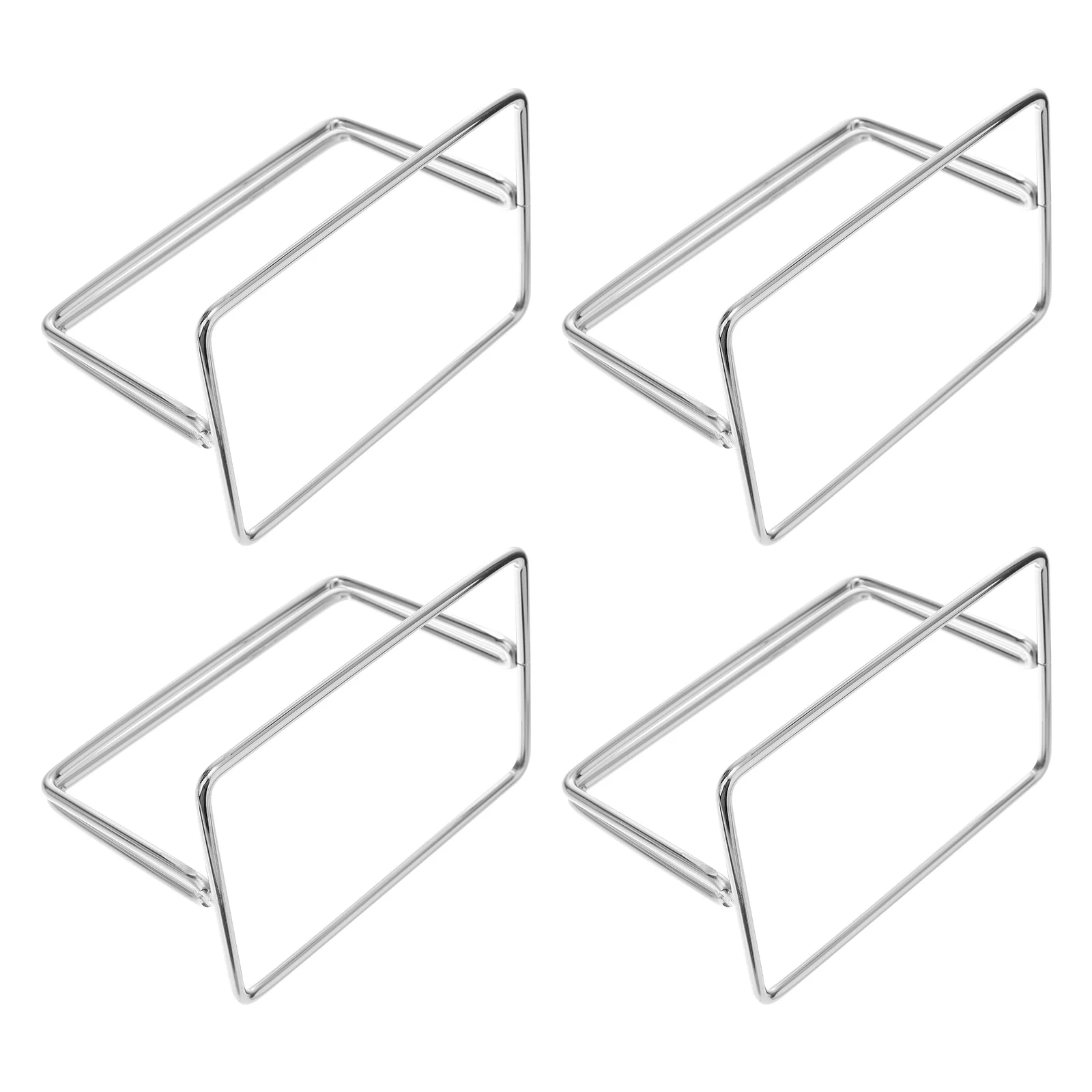 

4pcs Screen Baffle Partition Bracket Metal Holder Stainless Steel Student Desk Privacy Divider Office Study Exam Table