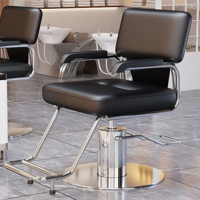 Luxury Cosmetic Professional Barber Chair Recliner Shampoo Styling Barber Chair Shop Cadeira Giratoria Commercial Furniture