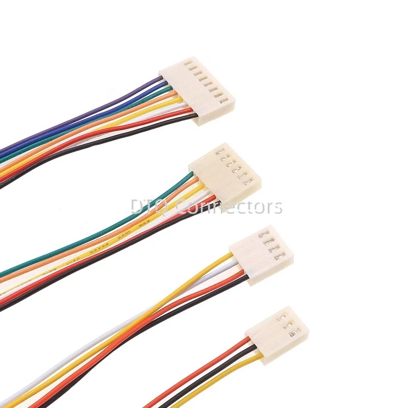 10PCS 10CM/20CM/30CM KF2510 2/3/4/5/6/7/8/9/10 PIN connector plug with cable wire 2.54MM PITCH 2P/3P/4P/5P/6P/7P/8P/9P/10P/12P