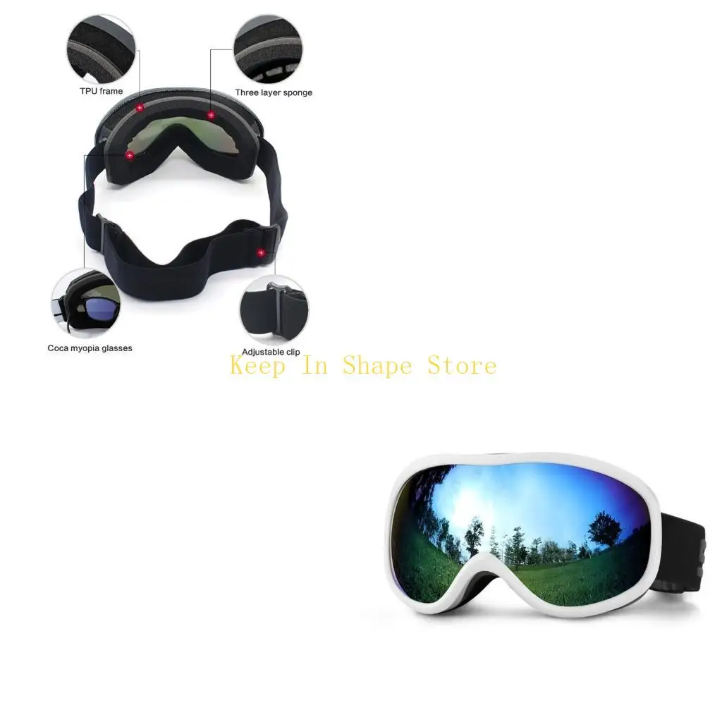 

U1JC Snowboard Goggles Double Layers Ski Goggles UV-защита.