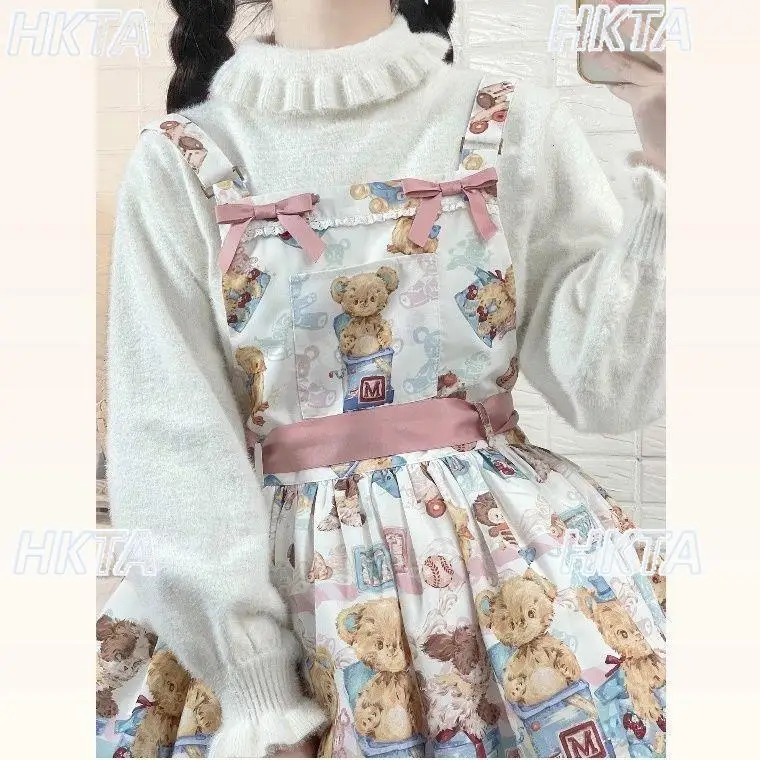 

Осень-зима, новый милый вязаный свитер с длинными рукавами и воротником в стиле Лолиты, теплый милый плиссированный однотонный свитер, пуловер, женский топ