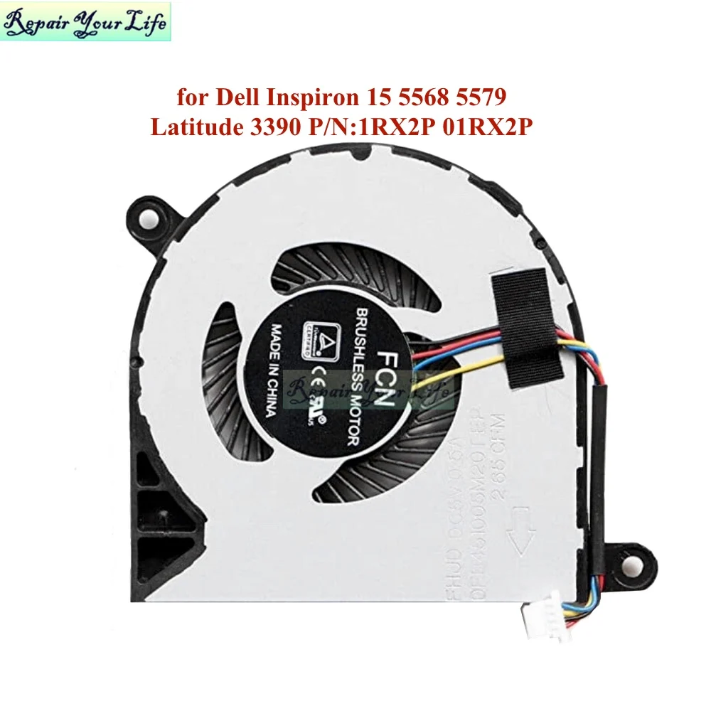 01RX2P Laptop CPU Cooling Fan Cooler for Dell Inspiron 13-5568 7378 5378 5379 5368 13MF Latitude 3390 1RX2P 031TPT 31TPT Fans