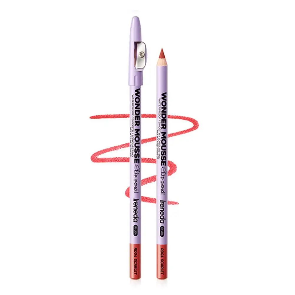 6 colori Lip Liner opaco impermeabile professionale affascinante labbra contorno strumento trucco idratante rossetto cosmetico A5Y6