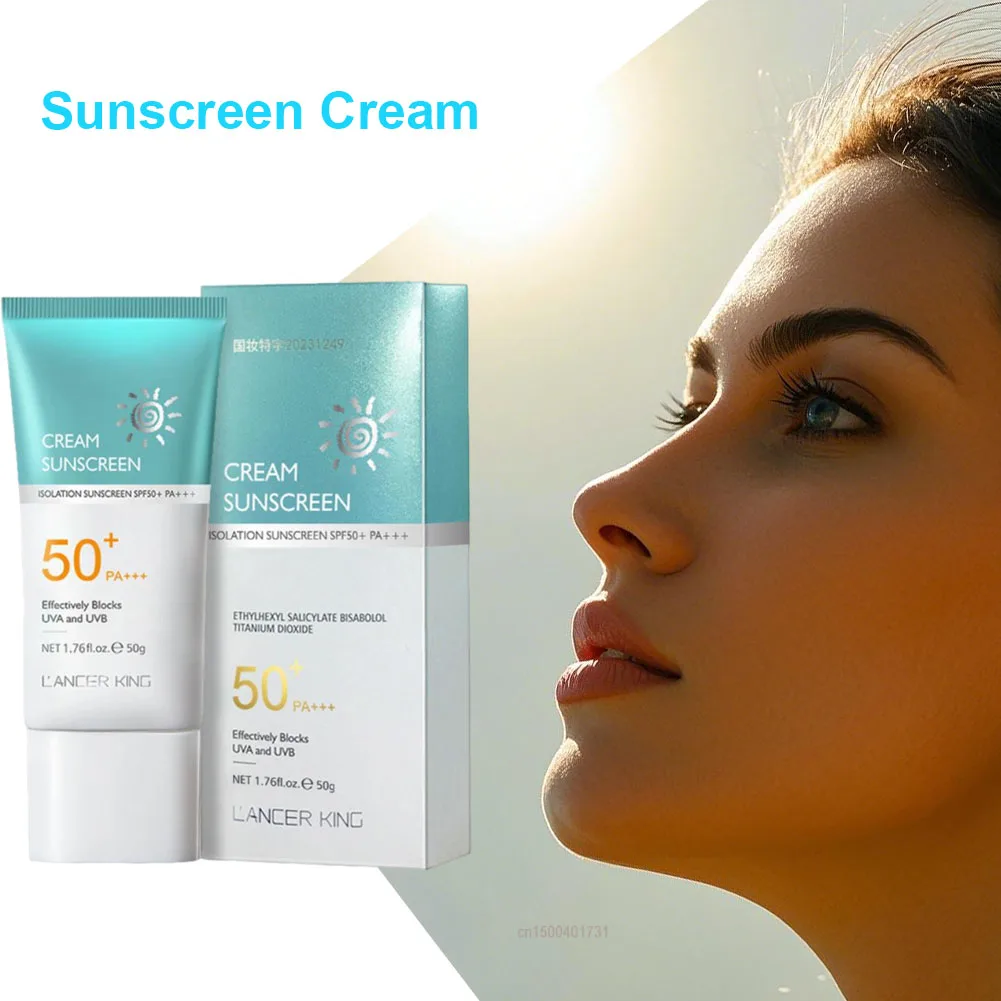 Bloqueador solar Facial SPF50 PA ++ crema de protección solar Protector solar de piel 50ml crema blanqueadora hidratante cuidado de la piel protector solar corporal