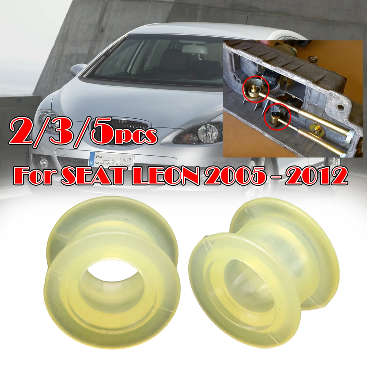

2/3/5PC Gear Shift Cable Bushing For SEAT LEON 2005 2006- 2012 Lever Repair Kit Gearbox Selector End Linkage Rubber Sleeve Clip