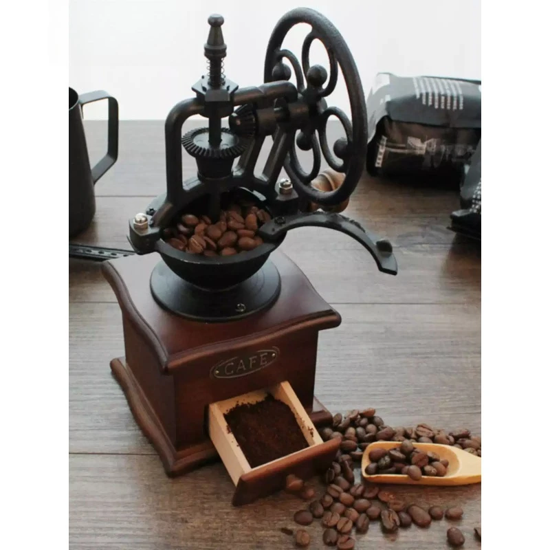 Ferris Wheel Manual Coffee Grinder,Retro Coffee Bean Mill for Home Use