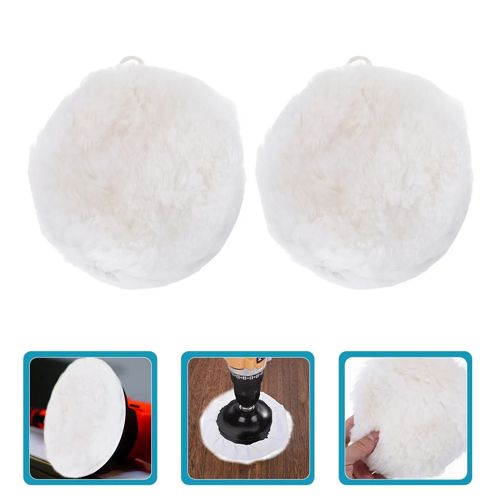 

2Pcs Wool Buffing Pads Heavy Duty Polishing Wheels for Car Accessories Surface Conditioning Tool Buffer Pads Polishing Wheel