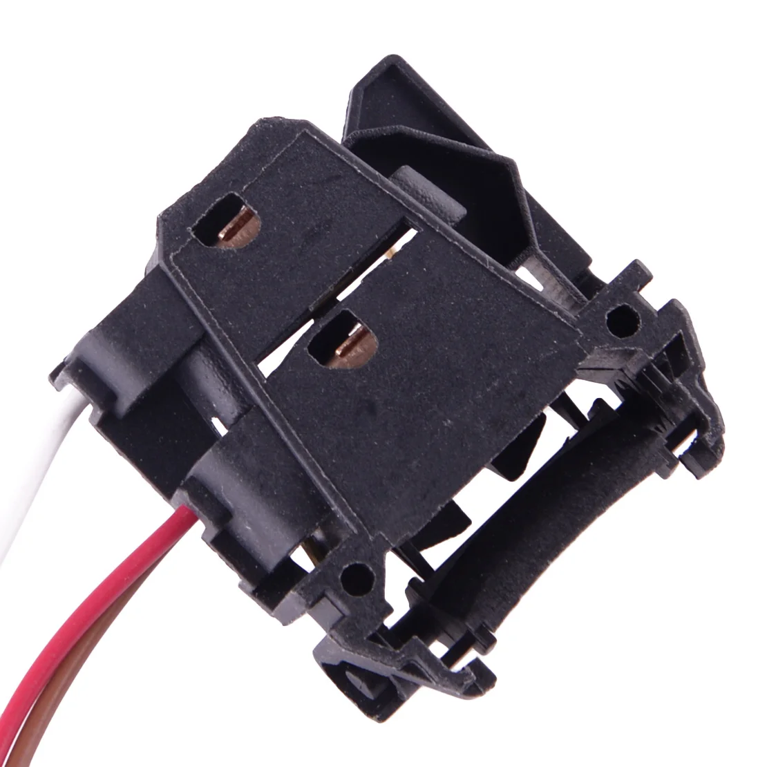 2Pcs H7 Low Beam Headlight Bulb Holder Adapter Socket Fit for Ford Focus 2 MK2 Focus 3 MK3 Black