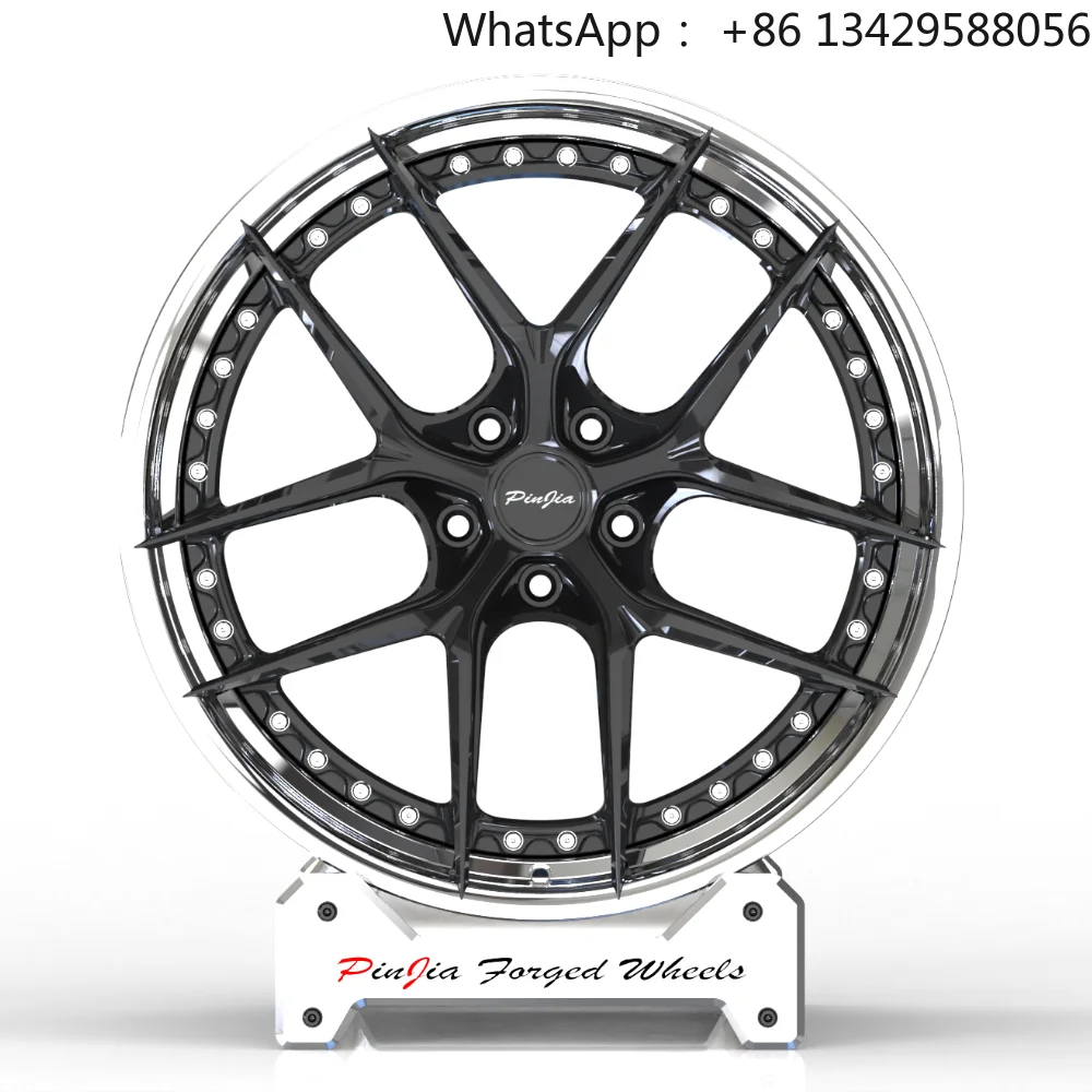 

Hot Sale 5*120 5*130 5*114.3 Multi Spoke Black Forged Wheels for Porsche Turbo S Sport 997 991 GT3 Chevrolet Corvette Z06 Rims
