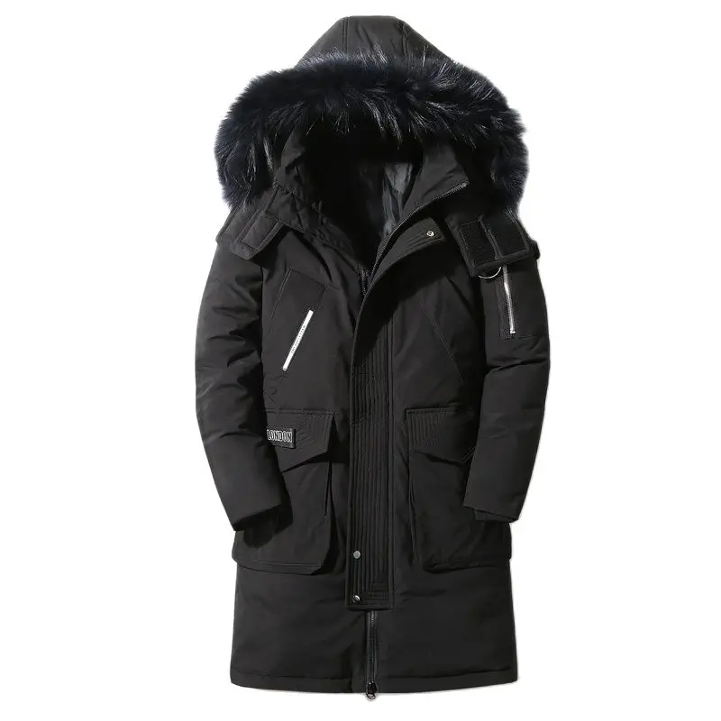 

90%Down Jackets 2021 new winter men's down jacket high quality Detachable Fur Collar male's jackets thick warm Outdoor windproof