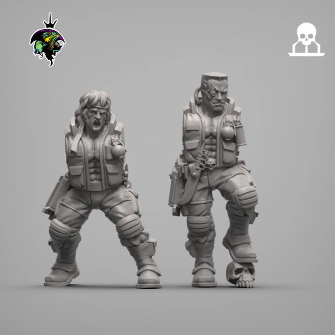 

28mm 32mm 35mm 50mm 75mm 3D Print, Grenadier Sniper Rocket Launcher Soldier Resin Miniature Model, Unassembled and Unpainted Kit