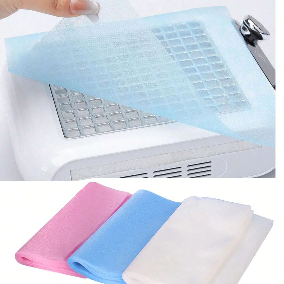 

100Pcs/Lot Nail Dust Collector Filter 20*24cm Nail Vacuum Clean Collector Filter Paper Dustproof Replace Nail Vacuum Filter Pad