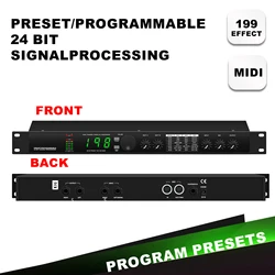 Professional digital reverberation multi effect DSP processor audio processor equalizer