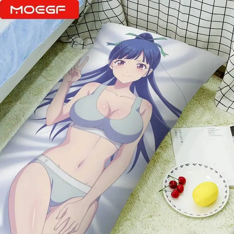 أنيمي Dakimakura المخدة مقهى شرفة وآلهةها Akane Hououji شخصية كيس وسادة 50X160cm #2