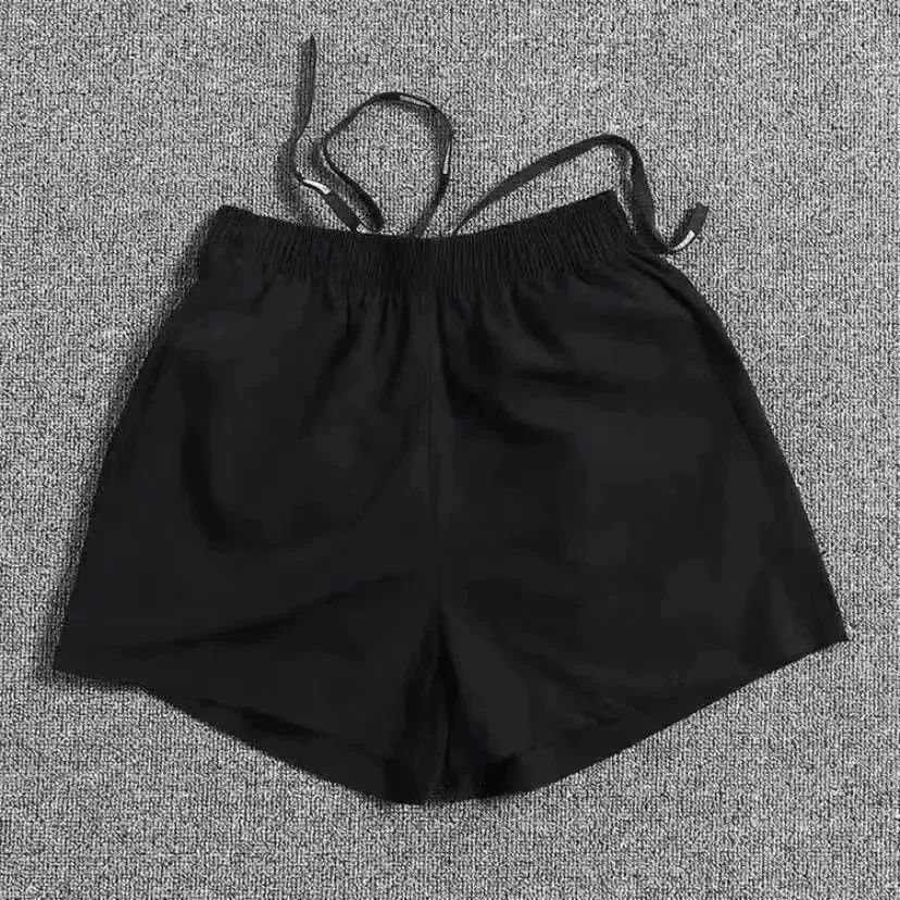 Pantalones cortos profesionales para correr maratón, pantalones de entrenamiento deportivos atléticos de secado rápido para hombre, doble capa, tres cuartos de longitud