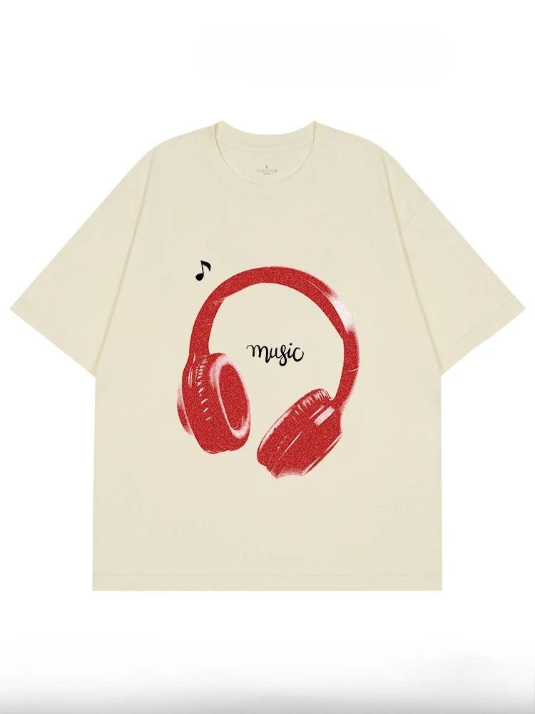 الرجال والنساء القطن تي شيرت المحملة Casuai قصيرة الأكمام Crewneck قمة الموضة الشارع الشهير الخريف قميص الجرافيك تي شيرت #3