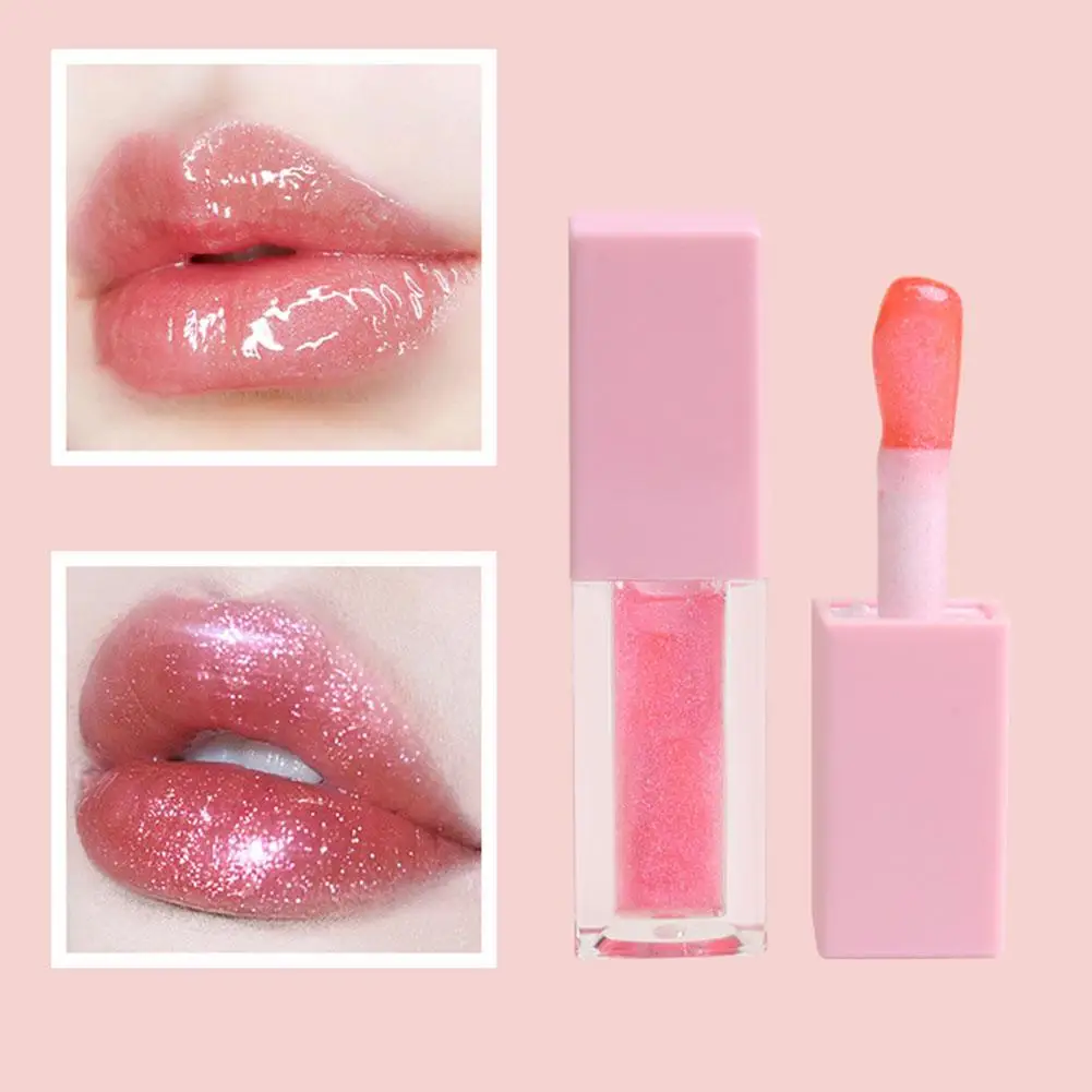 Claro lipgloss espelho à prova dwaterproof água brilho labial hidratante óleo batom líquido plumping gloss maquiagem cosméticos duradouros lábio lon w9e4