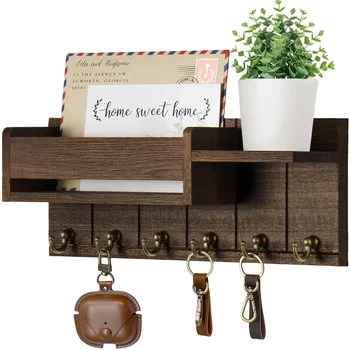 Rustic Key Holder Shelf 1