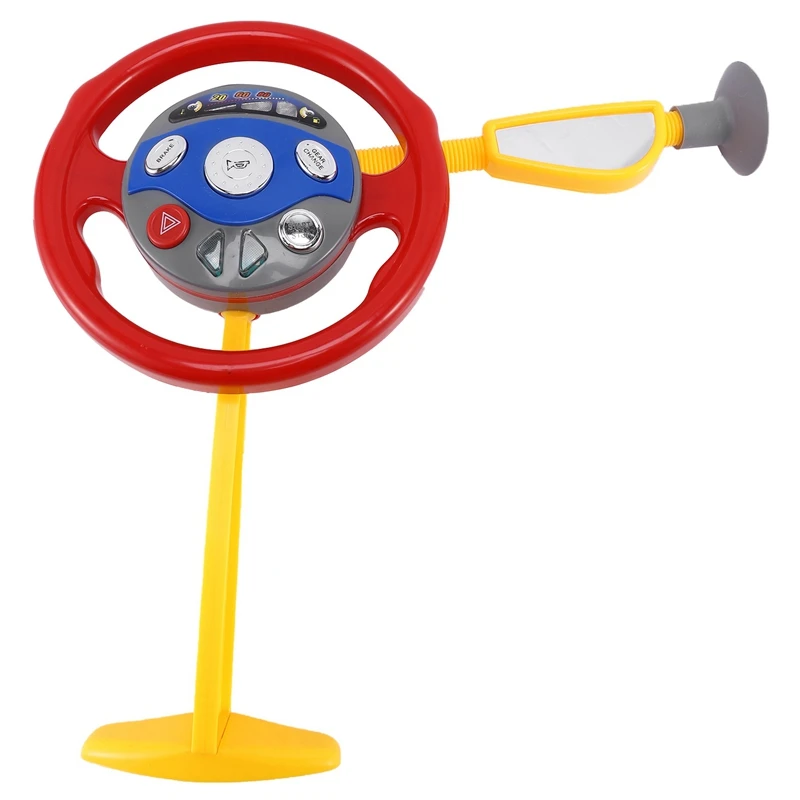 

Baby Electronic Backseat Driver Car Seat Steering Wheel Kids Toy Musical Suction Cup Driving Steering Wheel Educational Toy