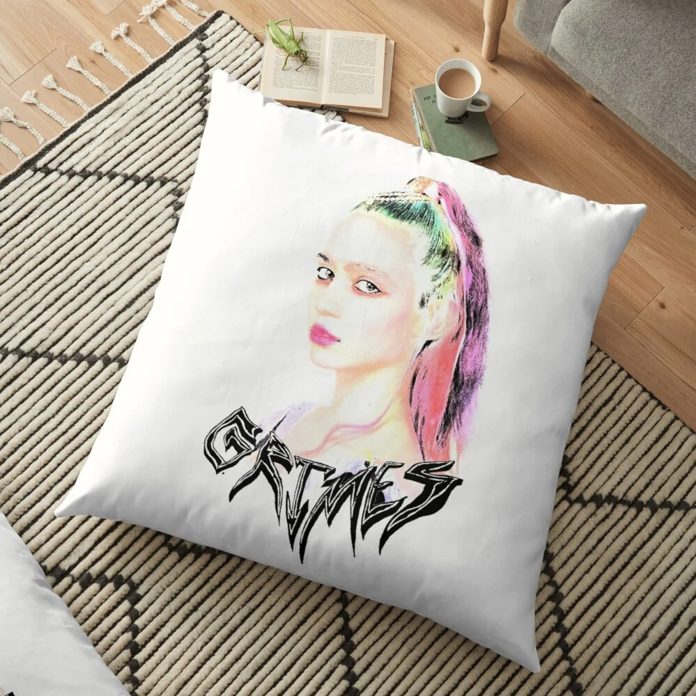 Grimes White Pattern Cushion Cover Throw Pillow Case Home Decor High Quality