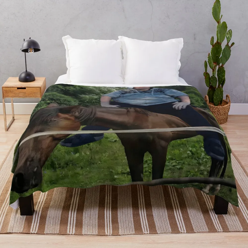 

Drachenlord Poster - Pferd Blu (2025) Upscaled, high quality poster Throw Blanket Wrinkle Resistant Lightweight Blanket