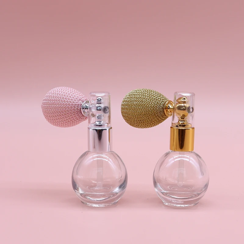 15ml Balloon AirBag Perfume Bottle Spray Atomizer Refillable Round Luxury Portable Transparent Empty Glass Spray Atomizer Bottle