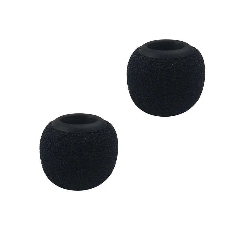 Canfon 2pcs Foam Windscreen Covers with Silicone Holder Compatible for Comica Lavalier Mic with Diameter of 7.0-7.5mm