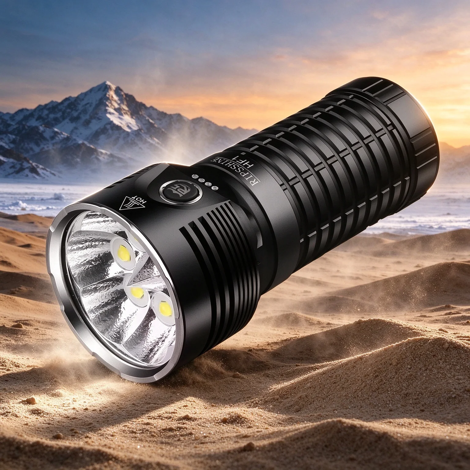 Ultra Bright Rechargeable Flashlights 20000Lumen 6pcs LED Powerful Torch Light Power Bank with 46950 Battery for Hunting Camping