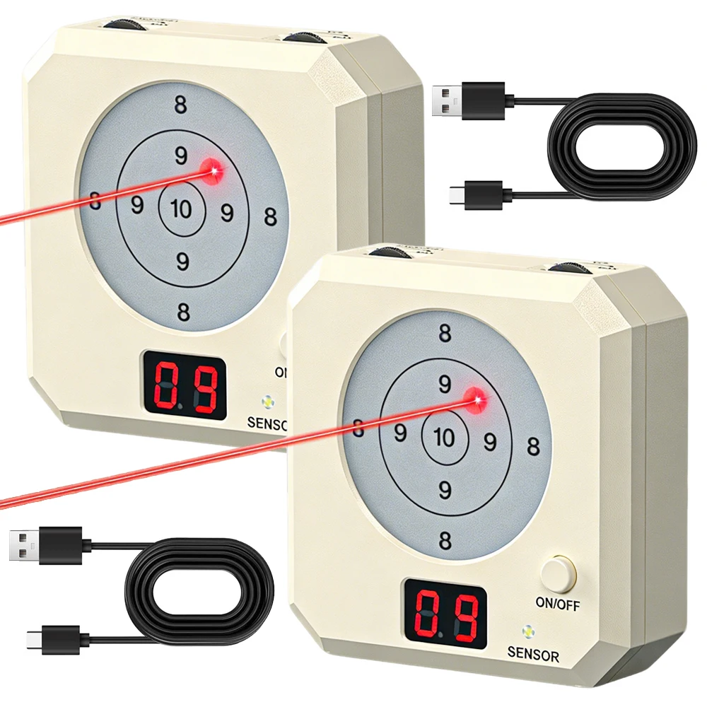 Image of Verbessertes Trockenfeuer-Lasertrainingsziel mit Elektronischer Punktezählung und Anzeige, Infrarot-Induktions-Elektronikziel