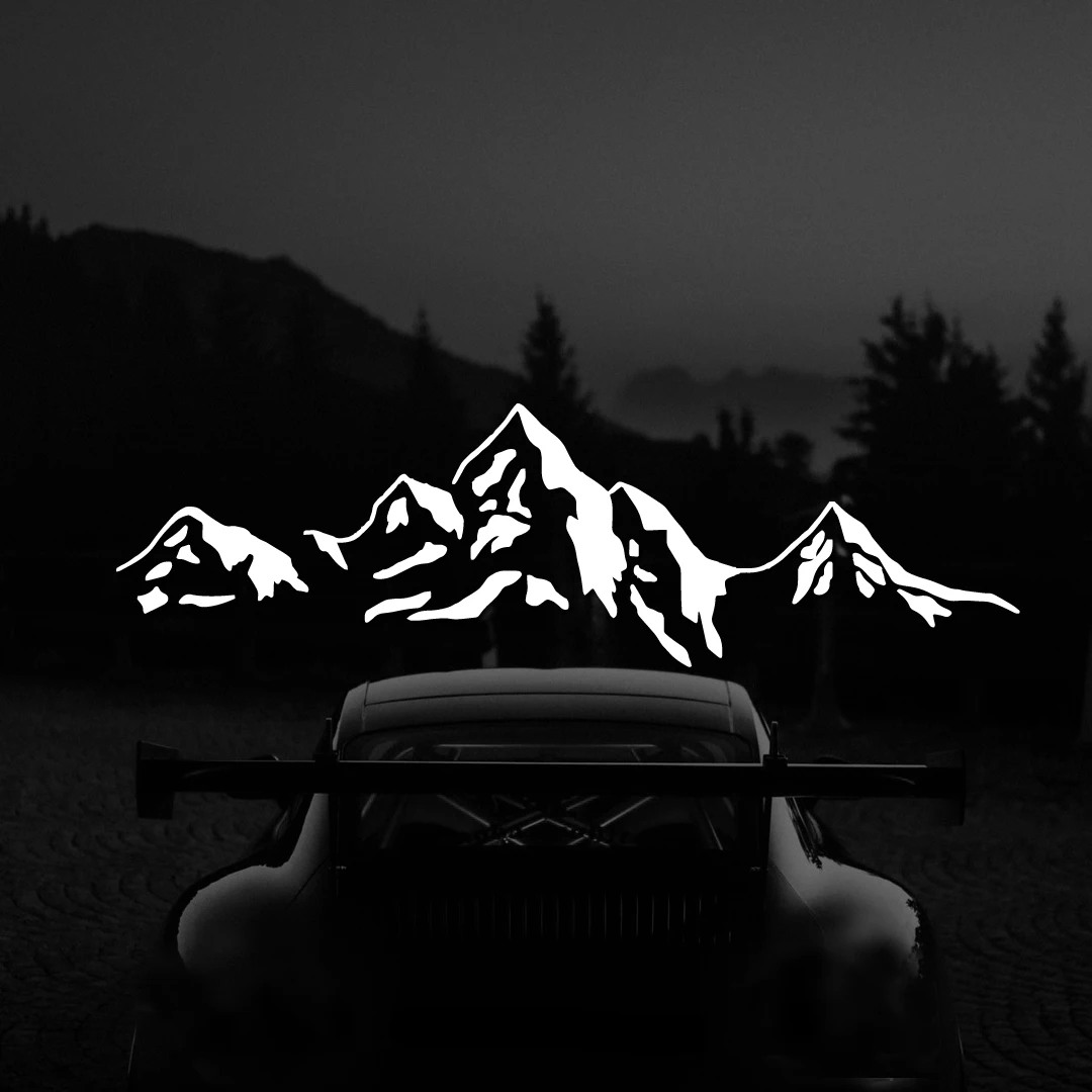 Mountain Die-Cut Vinyl Decal Car Sticker Waterproof Auto Decors On Car Body Bumper Rear Window Laptop Stickerscustomized