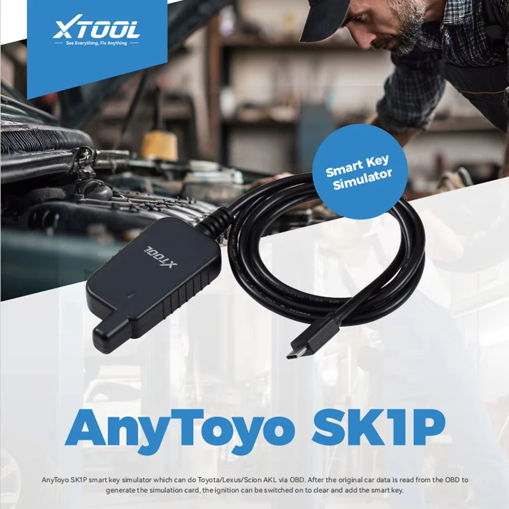 2026 XTOOL AnyToyo SK1P for 2013-2022 for Toyota/Lexus Models With Bench-free Pincode-free Auto Smart Key Programmer