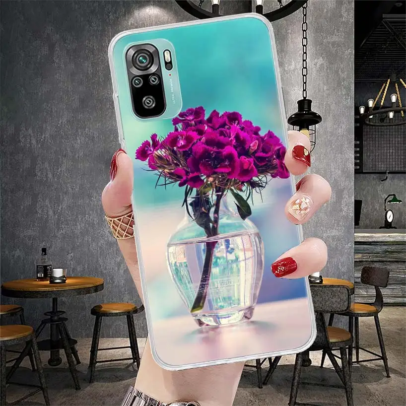 Purple Lavender Flowers Soft Phone Case For Xiaomi Redmi 9A 9C 9T 10A 10C 12 12C 10 9 10X 8A 8 7A 7 6A 6 Pro K40 K20 K30 Cover