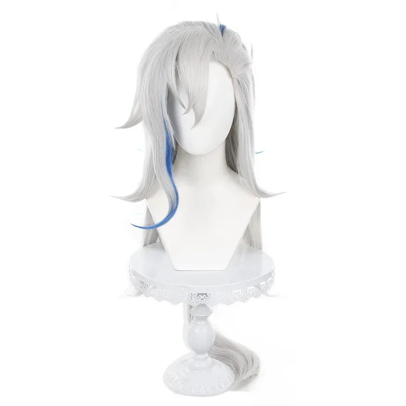 Genshin Impact Neuvillette Cosplay Costume Anime Fontaine Uniform Wig Headwear Chief Justice Halloween Party Women Men Outfit