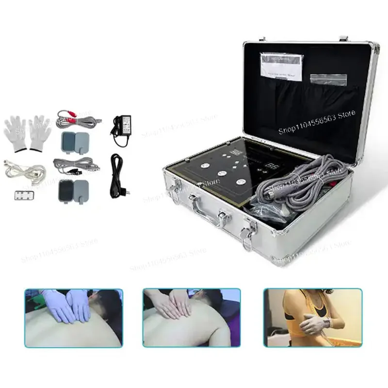 Fohow Bioenergy Massage Machine - Home Bioelectric Meridian Dredge Pulse Muscle Stimulator (Russian/English) for Relaxation