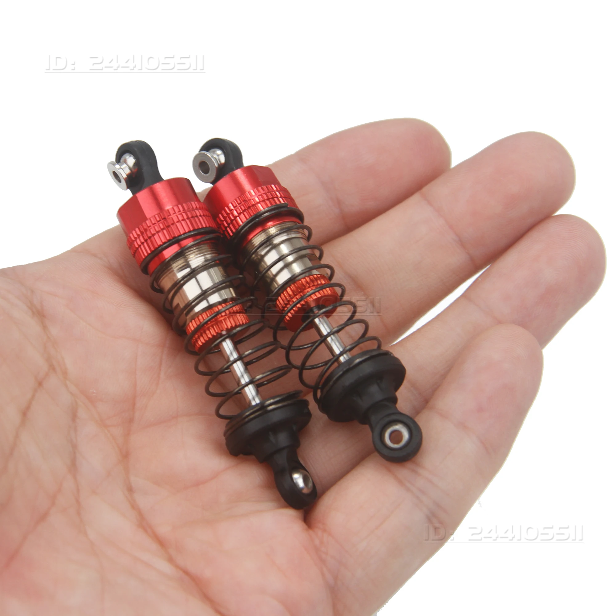 74 mm Metall-Stoßdämpfer-Dämpferaufhängung für 1/16 RC Car SCY 16101 16102 JJRC Q130 Wltoys 144001 144010 124017 MN128 MN86 MJX