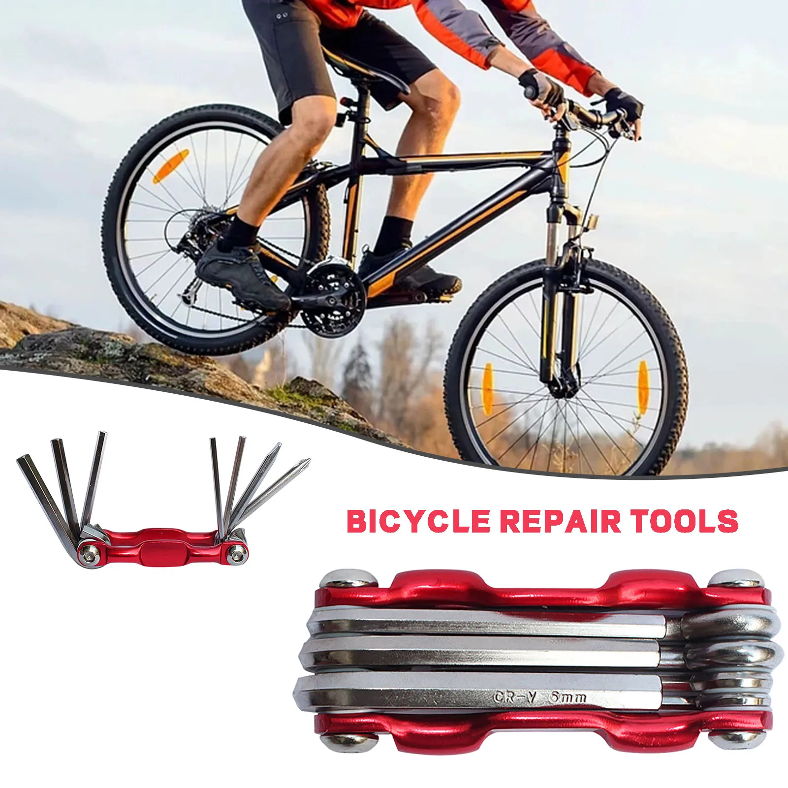 Multi-function Combination Repair Tool Foldable Cycling Accessories Riding Tools Good Helper for Your Work and Life