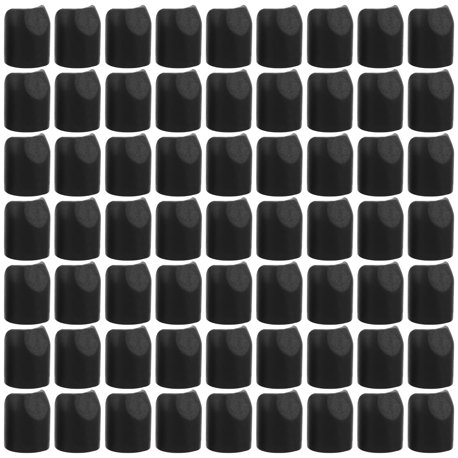 

100Pcs Folding Chair Stabilizer End Caps Anti-Scratch Replacement Leg Tube Covers Non-Slip Plastic V-Shape Plug Caps for Metal