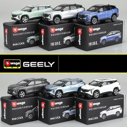 Bburago 1:64 Geely Atlas SUV Alloy Car Model Simulation Diecast Metal Miniature Scale Vehicle Car Model Collection Kids Toy Gift