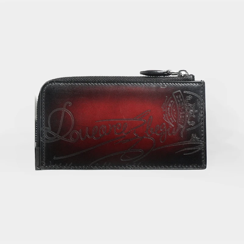 DIMY 2025 Card Pack Men's Ultra Thin Leather Folding Card Holder Business Card Holder Multi Slot Bank Card