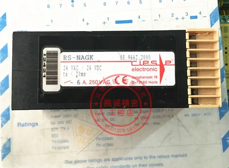 2026.4 Original TLESE Safety Relay RS-NAGK AR.9662.4000/110-127VAC/24VDC