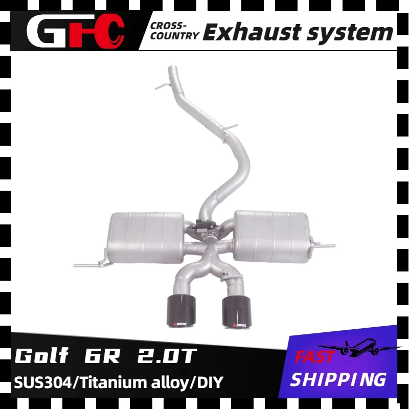 

GFC Catback high-performance SUS304 original valve control exhaust system, remote sound for 2009-2016 Golf 6R 2.0T