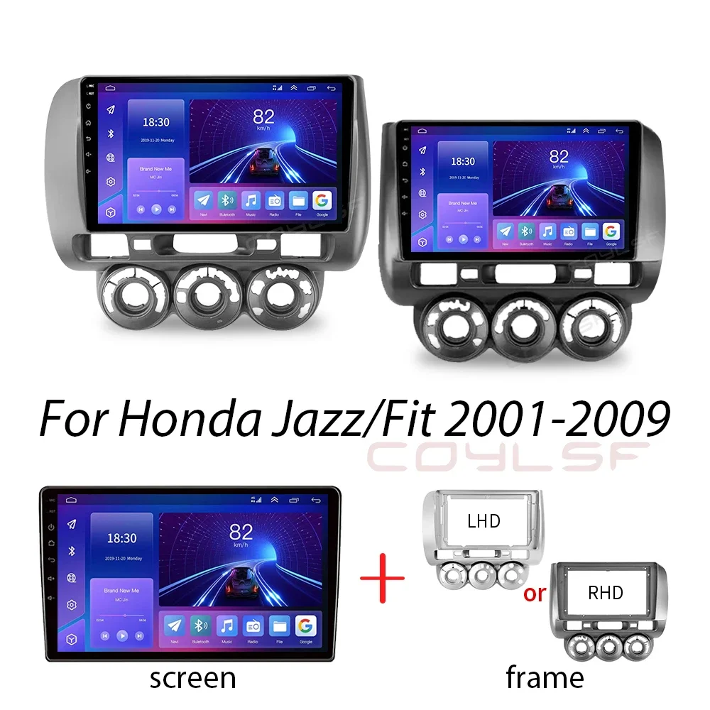 Android 13 Car Radio GPS For Honda Jazz 1 GD 2001 - 2008 Fit 1 2001 - 2009 Multimedia Carplay Auto 2 Din Player DSP Video Stereo