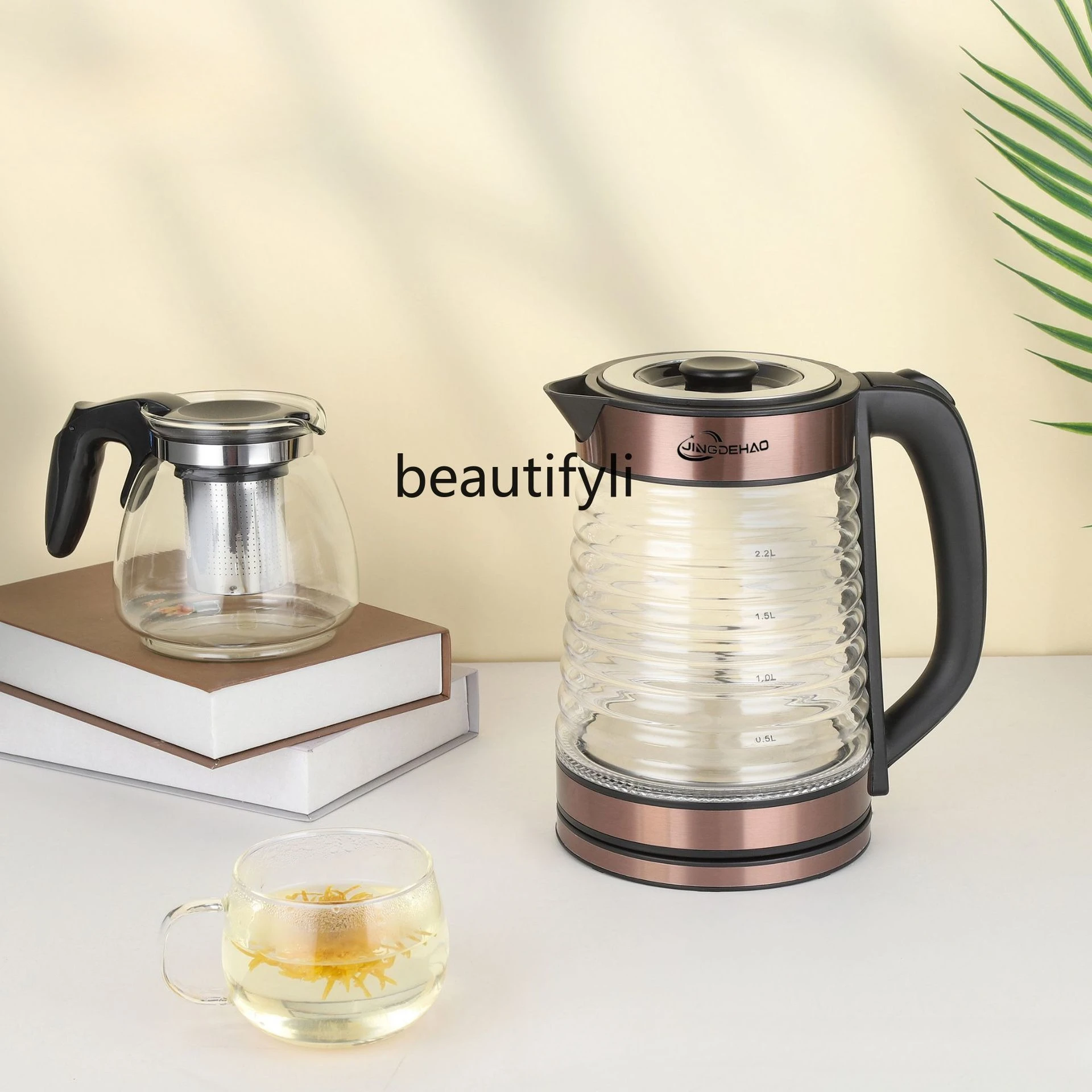 

Electric Kettle Household Glass Automatic Power-off Health Preserving Water Boiler Large Capacity Hot Water Kettle