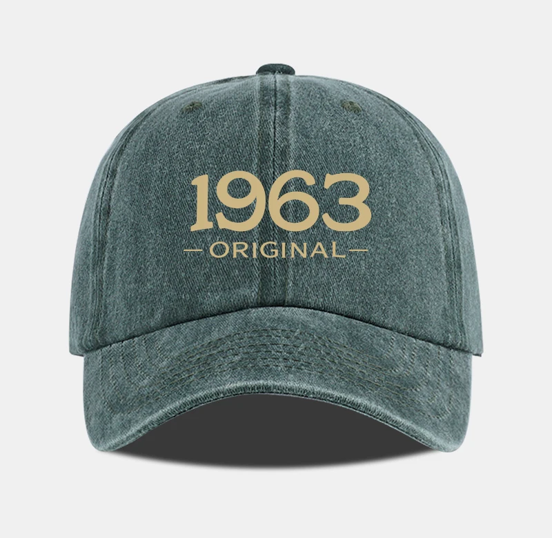 Retro 1963 Original Bedruckte Gewaschene Baseballkappe - Verstellbar, Outdoor, Casual, Unisex, Dad Cap - Vatertagsgeschenk – Detail 7