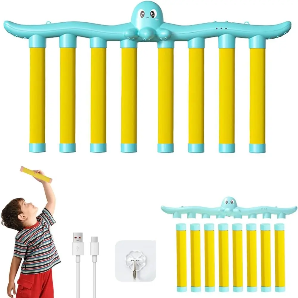 Kunststoff Kinder Fallende Sticks Spiel Octopus Form Interaktive Hand Greifen Stick Maschine Drei Geschwindigkeit Einstellungen