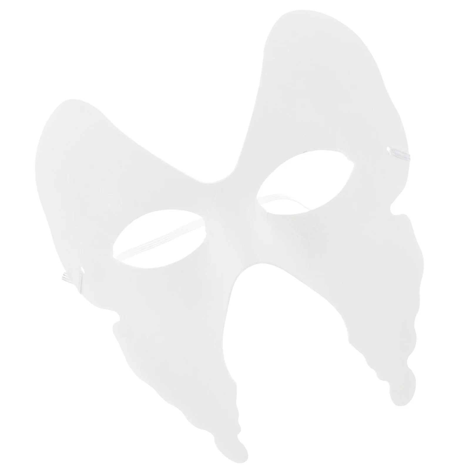 6 Pcs Halloween Mask DIY Butterfly Animal Prom Paper Masks Blank Butterflies White Paintable Masquerade Child