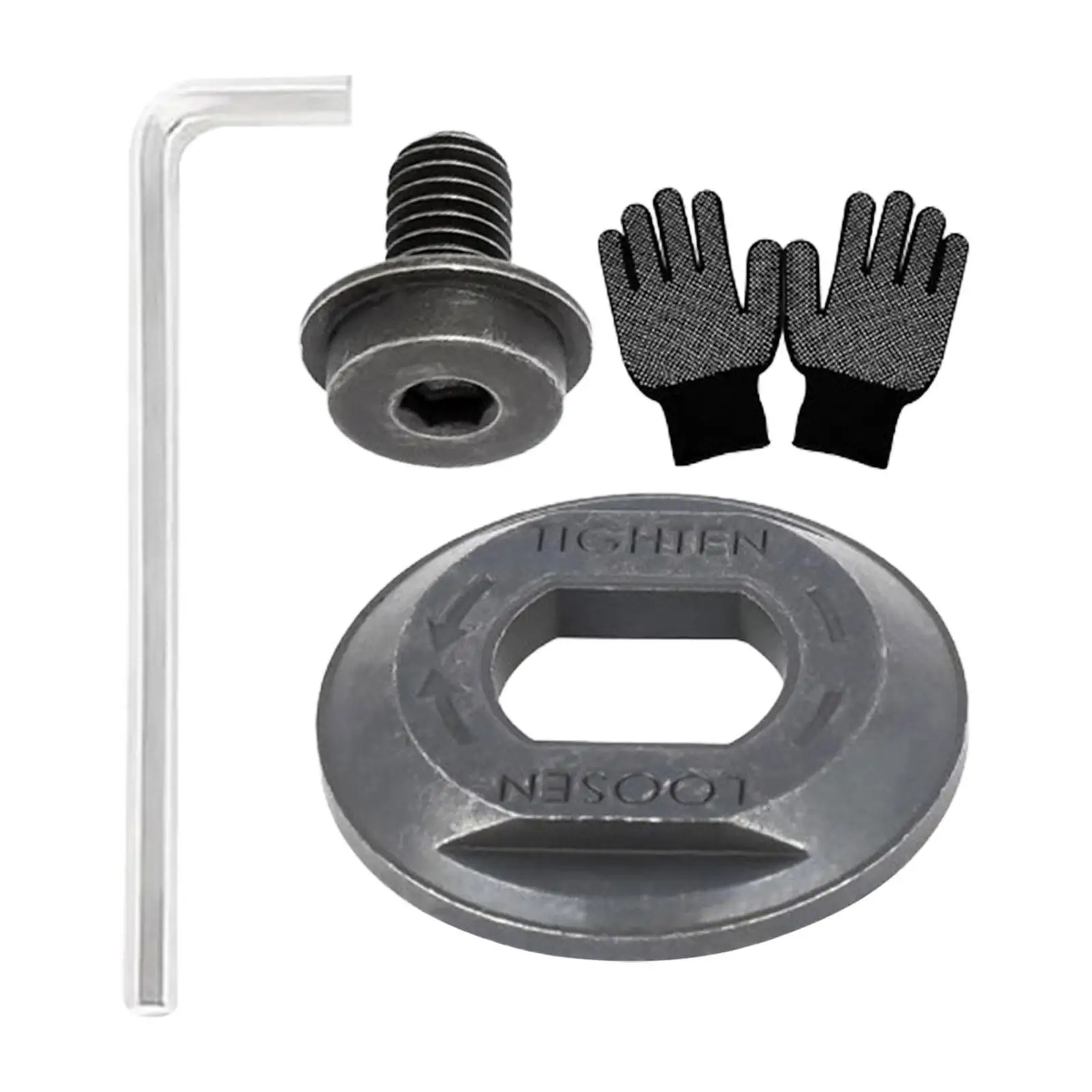 Reemplazo de arandela de abrazadera exterior 61004800 conveniente con llave práctica con piezas de accesorios de perno de hoja para DCS372 DCS373