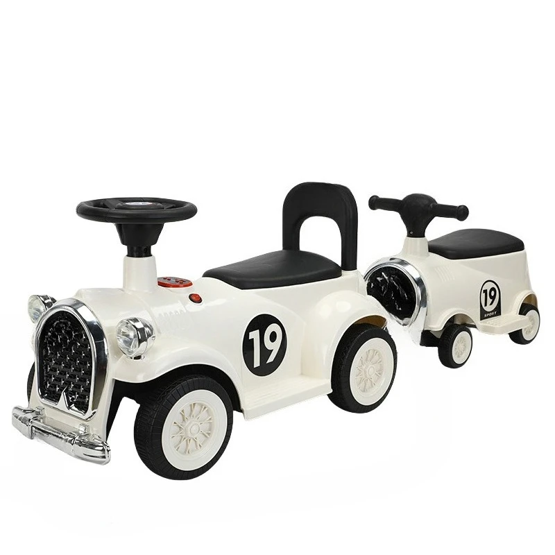 

Electric small train, children's toys can be taken by car, towed four wheels, cool men and women can sit