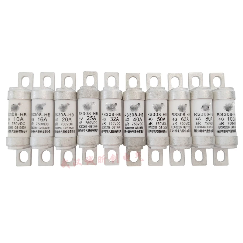 Electric vehicle fuse RS308-HB 4G 50A 63A 80A 100A 750Vdc core