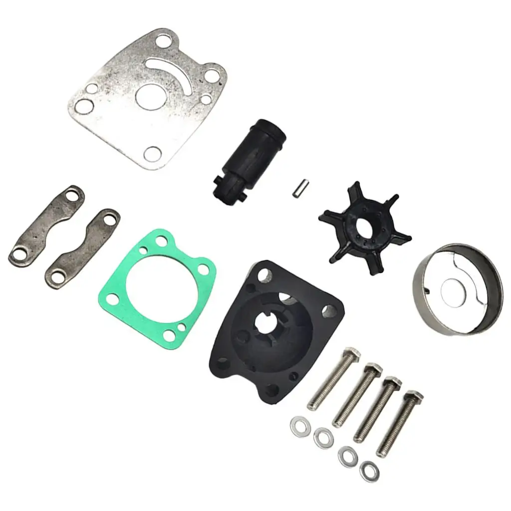 Water Pump Impeller Gasket Kit Bolt Washer for YAMAHA 4HP 5HP 6HP Outboard Engine Boat Maintenance